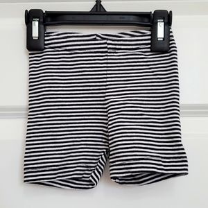Old Navy Toddler Jersey Knit Black and White Biker Shorts